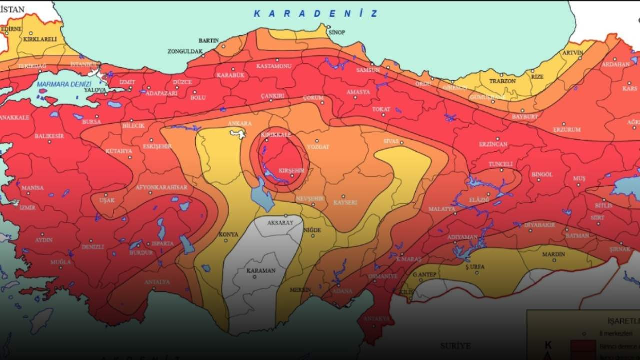 Türkiyede deprem riski olmayan bölgeler belli oldu F5Haber