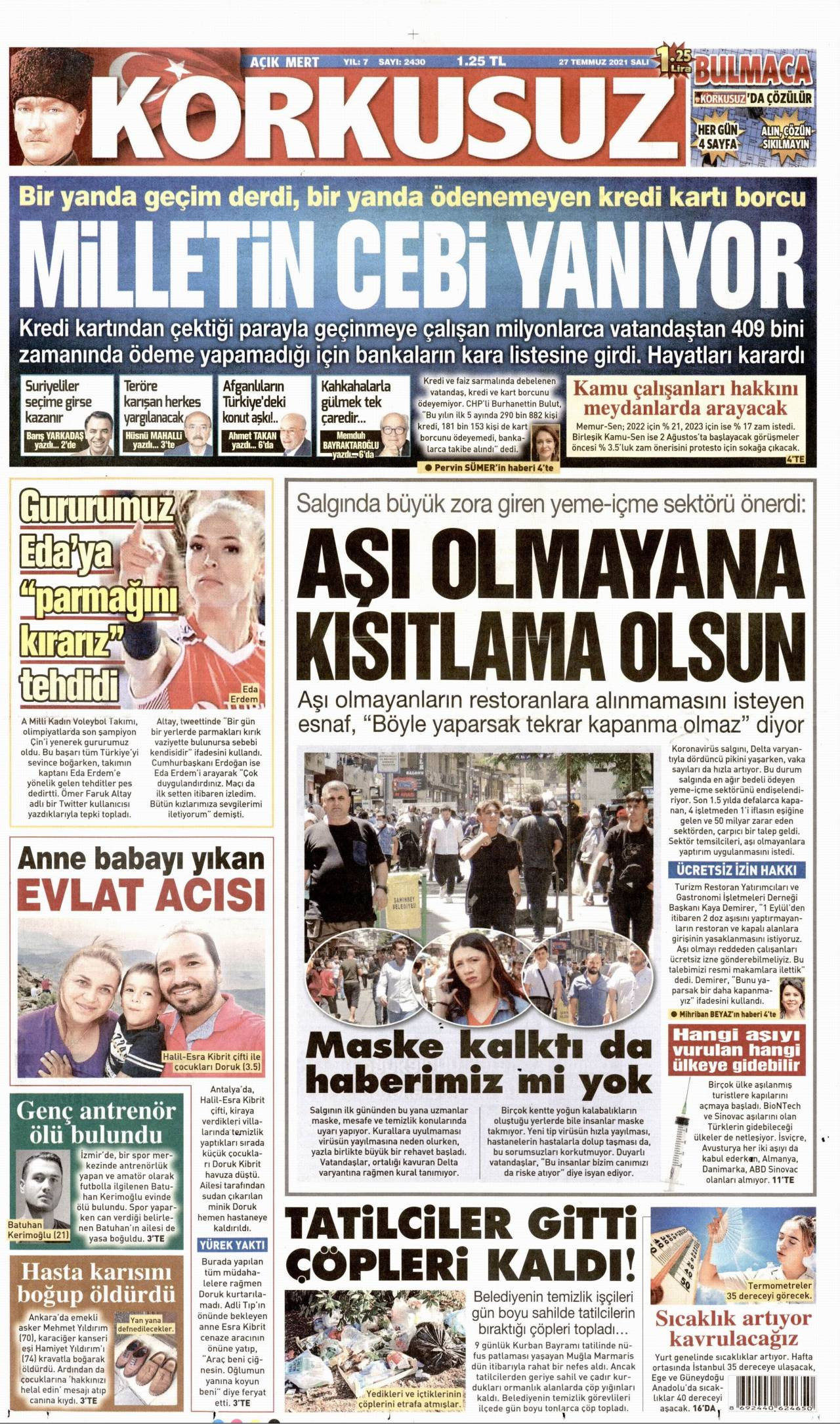 Korkusuz gazetesi oku