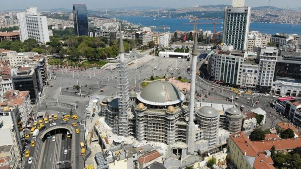Taksim Camii’nin son hali havadan görüntülendi F5Haber