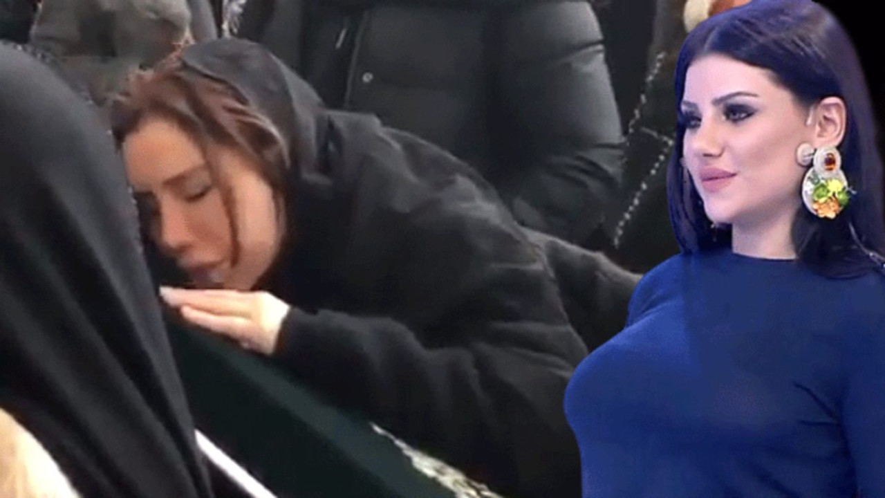 Ünlü türkücü Ceylan, yeğeni Nazlıcan Arkan’ı son yolculuğuna gözyaşları