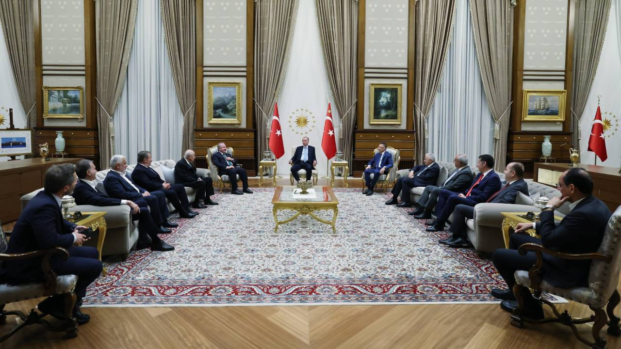 Cumhurbaşkanı Erdoğan, ittifak liderlerini kabul etti