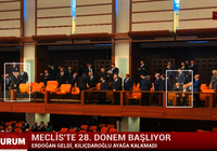 Erdoğan TBMM'ye geldi, Kılıçdaroğlu ayağa kalkmadı
