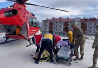 Ambulans helikopter, 78 yaşındaki hasta için havalandı