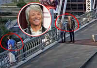 Ünlü yıldız Jon Bon Jovi köprüden atlamaya çalışan kadını kurtardı