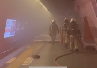 İstanbul'da Yenikapı metro istasyonunda yangın: Seferler iptal edildi