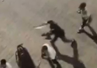 Şanlıurfa'da taş, pala ve silahlı kavga kamerada