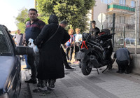 Bursa'da, otomobille çarpışan motosikletli ağır yaralandı