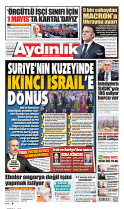 Aydınlık Gazetesi Manşeti