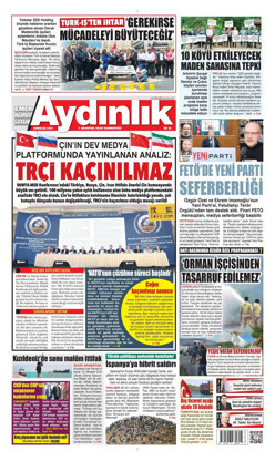 Aydınlık Gazetesi Manşeti
