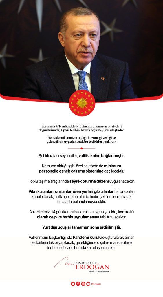 Erdoğan: Gönüllü karantinaya uyacağız - Resim : 1