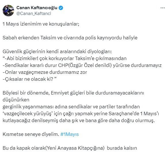 Canan Kaftancıoğlu'ndan Özgür Özel'e eleştiri: ''Yeni Anayasa'' göndermesi - Resim : 1