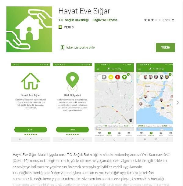 Sağlık Bakanlığı'ndan 'Hayat eve sığar mobil uygulaması' - Resim : 1