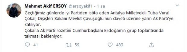 İYİ Parti'den istifa eden Tuba Vural Çokal, AK Parti'ye geçiyor - Resim : 1