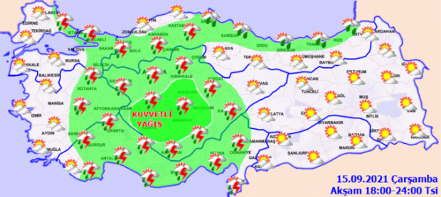 Ankara Valiliği'nden kuvvetli yağış uyarısı! - Resim : 1