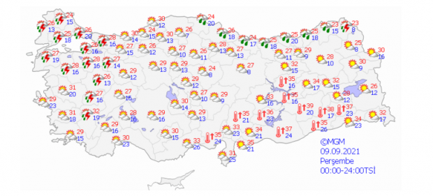 Meteoroloji haritayı paylaştı! Kuvvetli olacak - Resim : 1