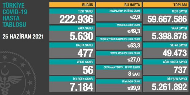 Yeni tablo açıklandı: Vaka sayısında düşüş - Resim : 2