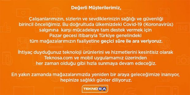 Türkiye'deki teknoloji marketlerinden koronavirüs kararı - Resim : 2