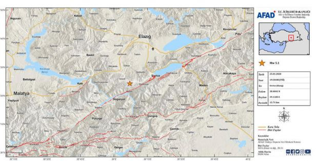 Elazığ'da 5.1 büyüklüğünde artçı deprem! - Resim : 1