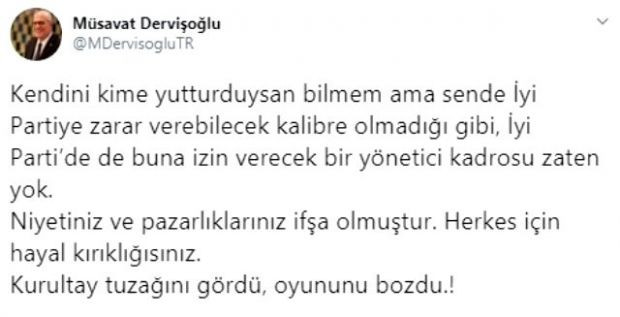 İYİ Parti Grup Başkanvekili Müsavat Dervişoğlu'ndan Ümit Özdağ'a jet yanıt - Resim : 3