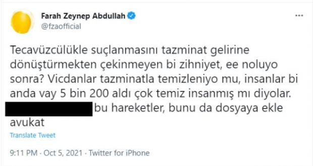 Farah Zeynep Abdullah hakkında suç duyurusu - Resim : 1
