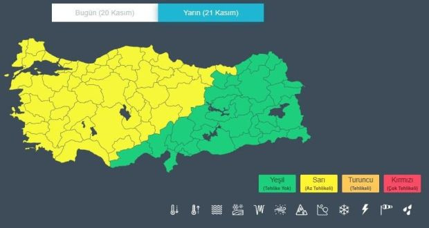 Meteoroloji'den uyarı: İstanbul dahil 49 kentte sarı alarm! - Resim : 3