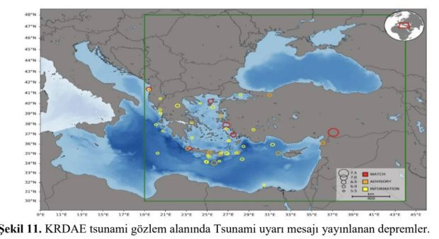 Kandilli Rasathanesi tsunami tehdidi altındaki bölgeleri açıkladı - Resim : 1