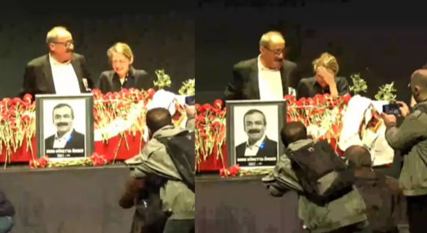 Sırrı Süreyya Önder'e veda: Ceren Önder Kandemir AKM'de gözyaşlarına boğuldu: Son mektubu okudu - Resim : 3