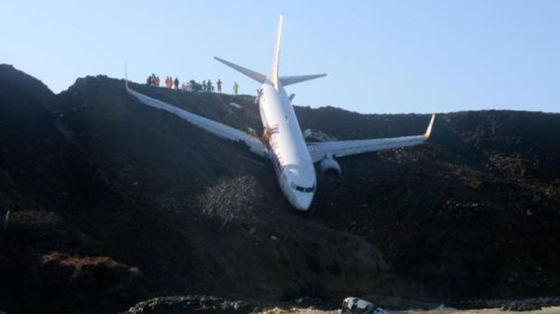 Pistten çıkan uçağın pilotları birbirini suçladı: Tehlikeli işler yapıyorsun - Resim : 1