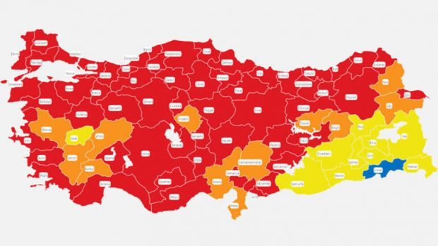 Türkiye koronavirüs vaka haritası güncellendi! Mavi il kalmadı, İstanbul'da kâbus gibi artış - Resim : 2