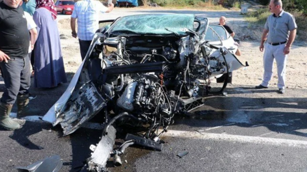 Samsun'da feci kaza: Uzman çavuş hayatını kaybetti - Resim : 1