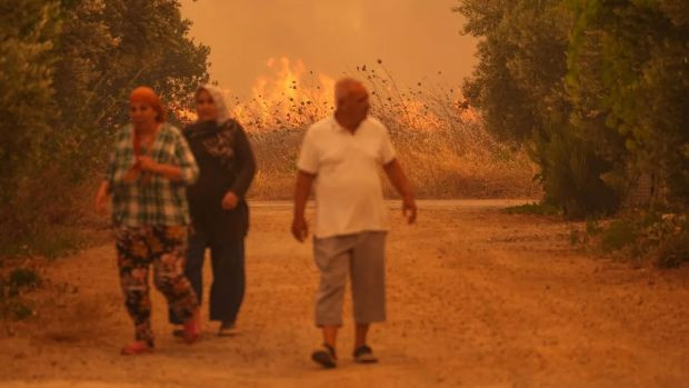 3 ilde yangın felaketi: 50 bini aşkın kişi tahliye edildi - Resim : 1