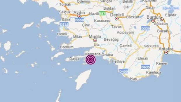 Marmaris'te 4.4 büyüklüğünde deprem - Resim : 1