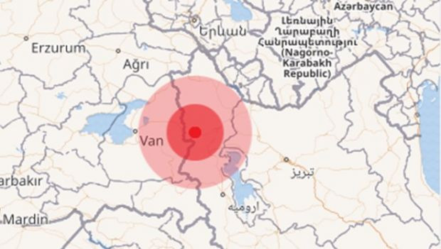 Türkiye-İran sınırında art arda 3,9 ve 4,7 büyüklüğünde deprem - Resim : 1