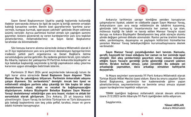 İYİ Parti çözülüyor! Ankara Milletvekili Yüksel Arslan istifa etti - Resim : 2