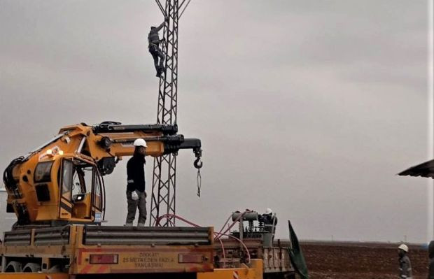 Kışın ortasında kaçak elektrikle buğday tarlası suladılar - Resim : 1