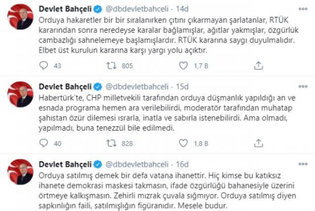 Devlet Bahçeli: Türk ordusuna hakaretin tevili mümkün değildir - Resim : 2