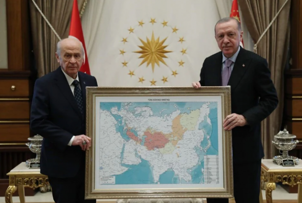 Cumhurbaşkanı Erdoğan, MHP lideri Bahçeli'yle Beştepe'de 45 dakika görüştü - Resim : 1