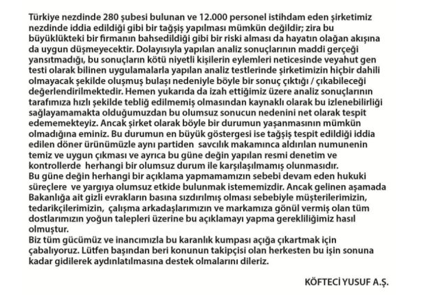 Köfteci Yusuf sessizliğini bozdu: İki şubede domuz eti çıktı, itiraz etti, yasal süreç devam ediyor - Resim : 2