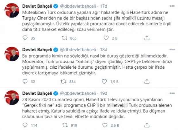 Devlet Bahçeli: Türk ordusuna hakaretin tevili mümkün değildir - Resim : 1