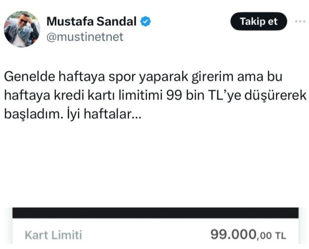 Mustafa Sandal'dan kredi kartı vergisine tepki - Resim : 1