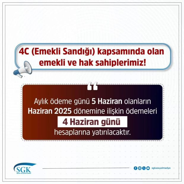 Emeklilerin beklediği haber geldi! 4 Haziran'da hesaplara yatacak - Resim : 1
