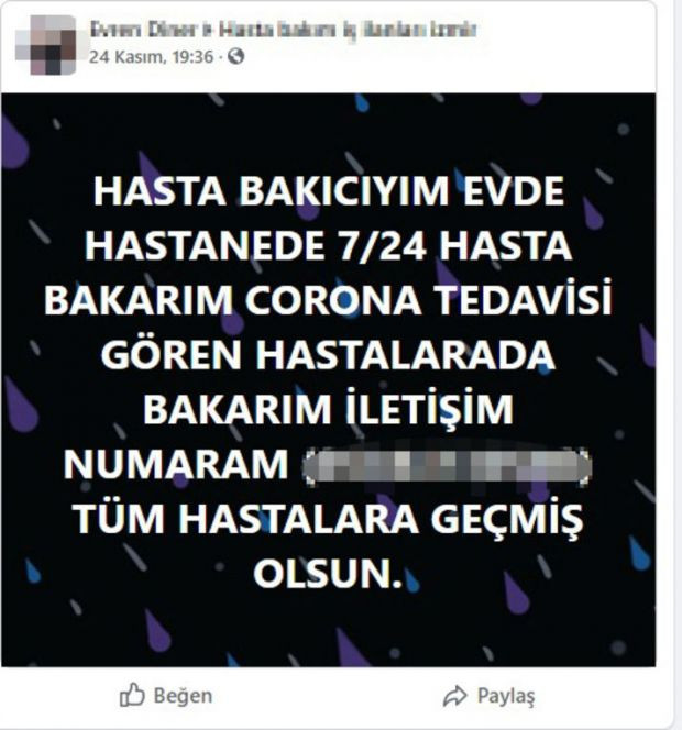 Koronavirüs salgınında refakatçi borsası patladı - Resim : 1