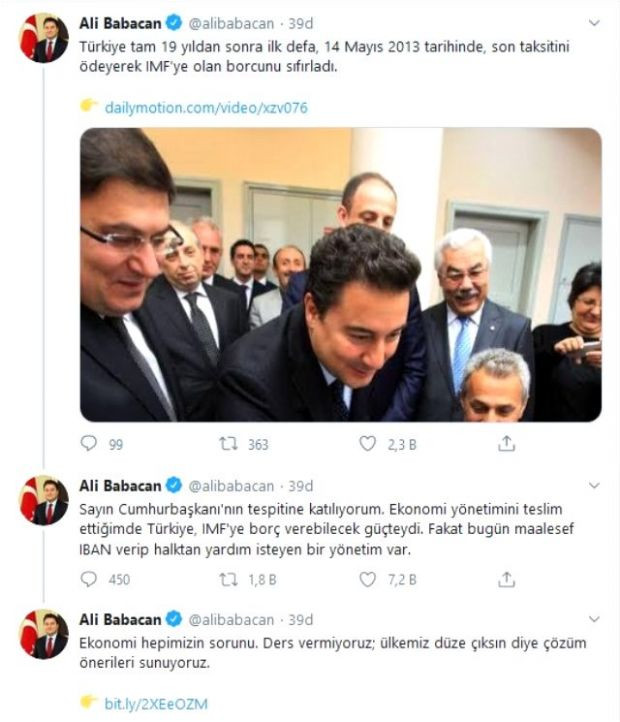 Ali Babacan'dan Cumhurbaşkanı Erdoğan'a IMF yanıtı - Resim : 1