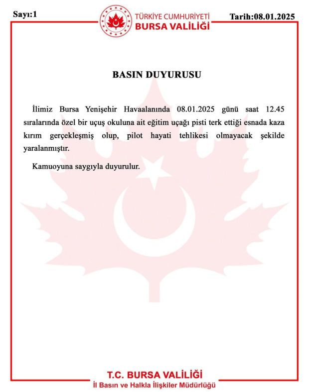 Bursa'da eğitim uçağı düştü! Valilikten açıklama geldi - Resim : 1