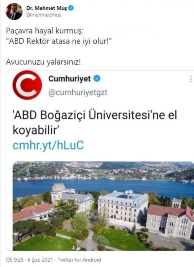 ABD, Boğaziçi Üniversitesi'ne el koyabilir mi? - AK Parti'den iddialara çok sert yanıt - Resim : 3