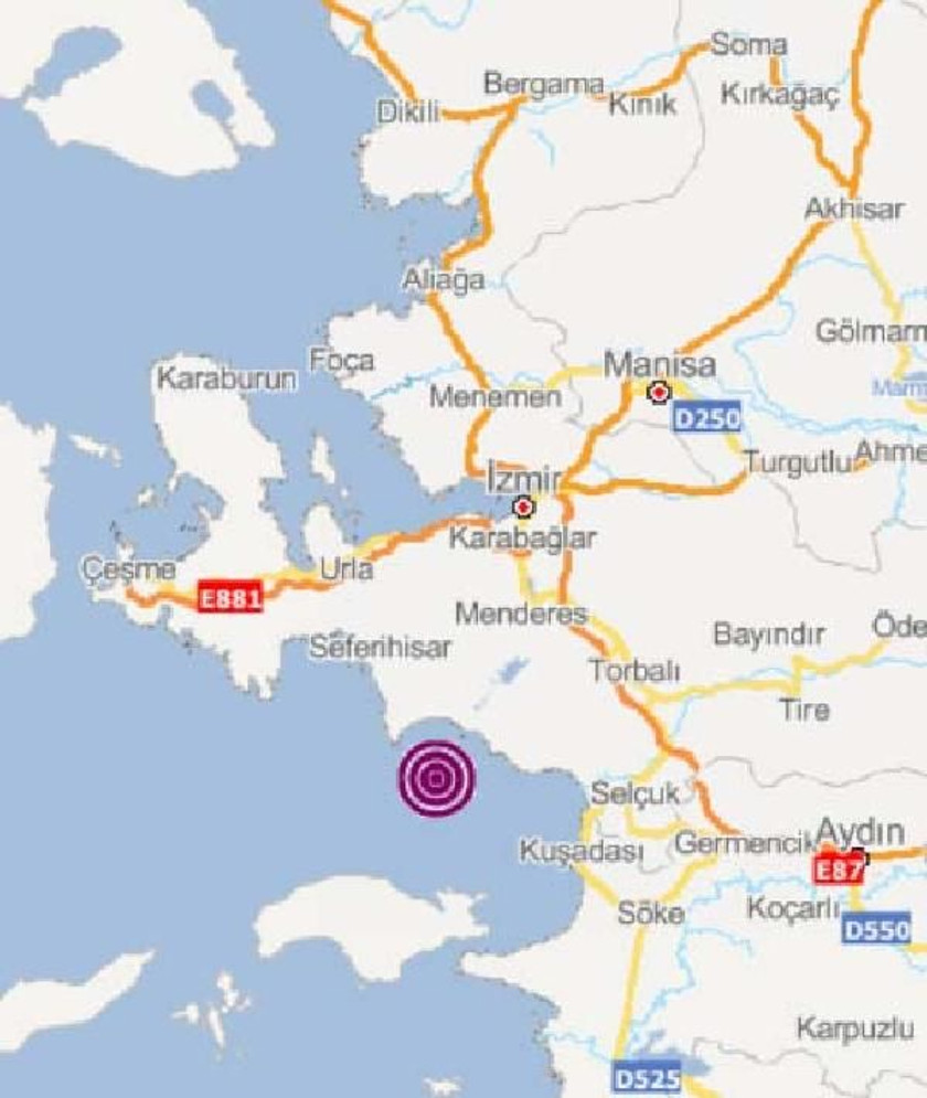 İzmir Seferihisar'da 4,8'lik deprem meydana geldi - Resim : 1