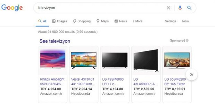 Google, Türkiye'de alışveriş reklamlarını kaldırıyor - Resim : 1