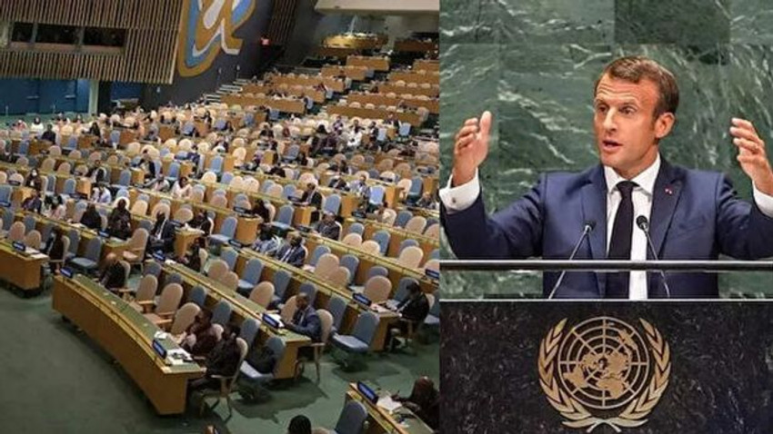 Macron'un BM'deki konuşması tartışmalara neden oldu - Resim : 2
