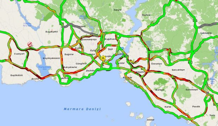 Kısıtlama sonrası İstanbul’da trafik yoğunluğu - Resim : 1