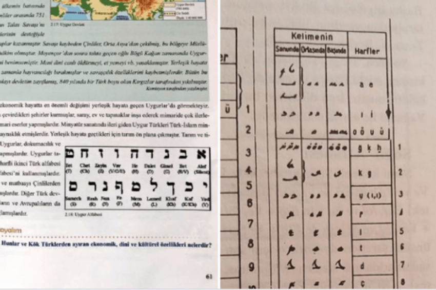 MEB'den, Uygur ile İbrani alfabesinin karıştırıldığı iddiasına yanıt - Resim : 2